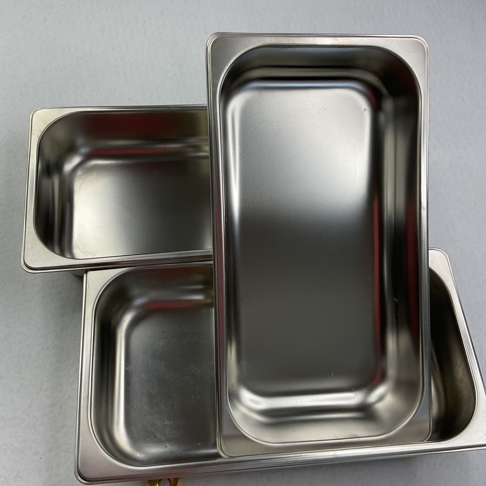 Stainless Steel Steam Table Pans 1/3 Size 2.5 Inch Deep Food Prep Trays